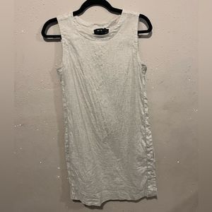 THEORY Women's Didianne Tierra Wash Sleeveless Linen Blend Chambray Dress Sz. 0